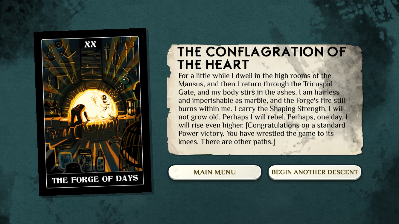 A standard power victory: the conflagration of the heart